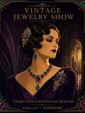 Vintage Unique Glass and Rhinestone Show